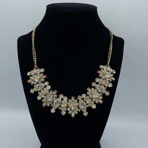 Neutral Green, Brown, Clear Necklace